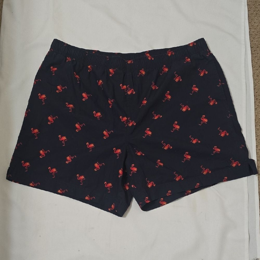 Ralph Lauren Polo Swiming Navy Shorts with Red Print‎ XL